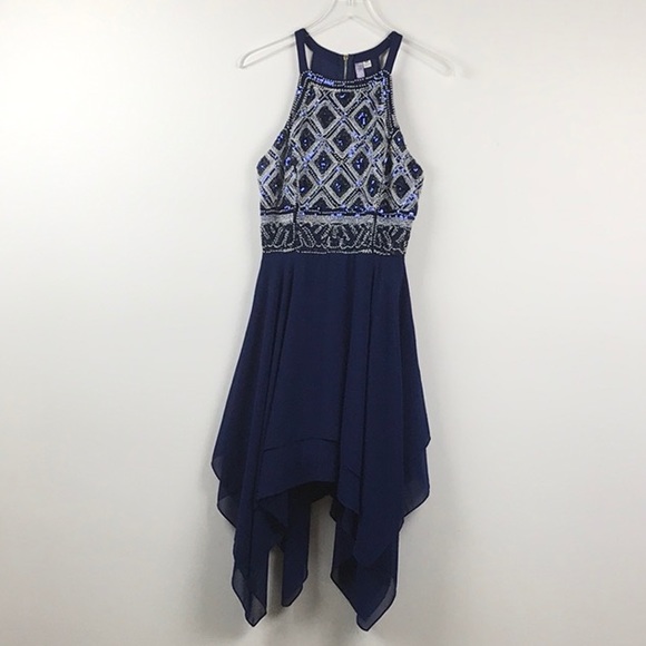 Alya Dresses & Skirts - Francesca’s Alya Blue Sequin Dress
